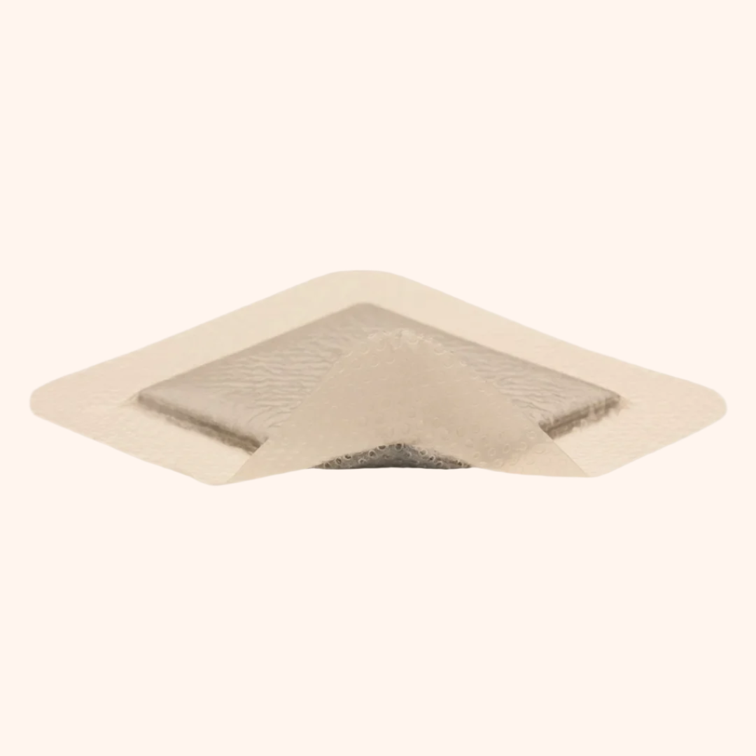 Product Image of Mepilex Border Ag (Silver) an all-in-one antimicrobial foam dressing for medium to high exuding wounds. | Direct Medical Inc.