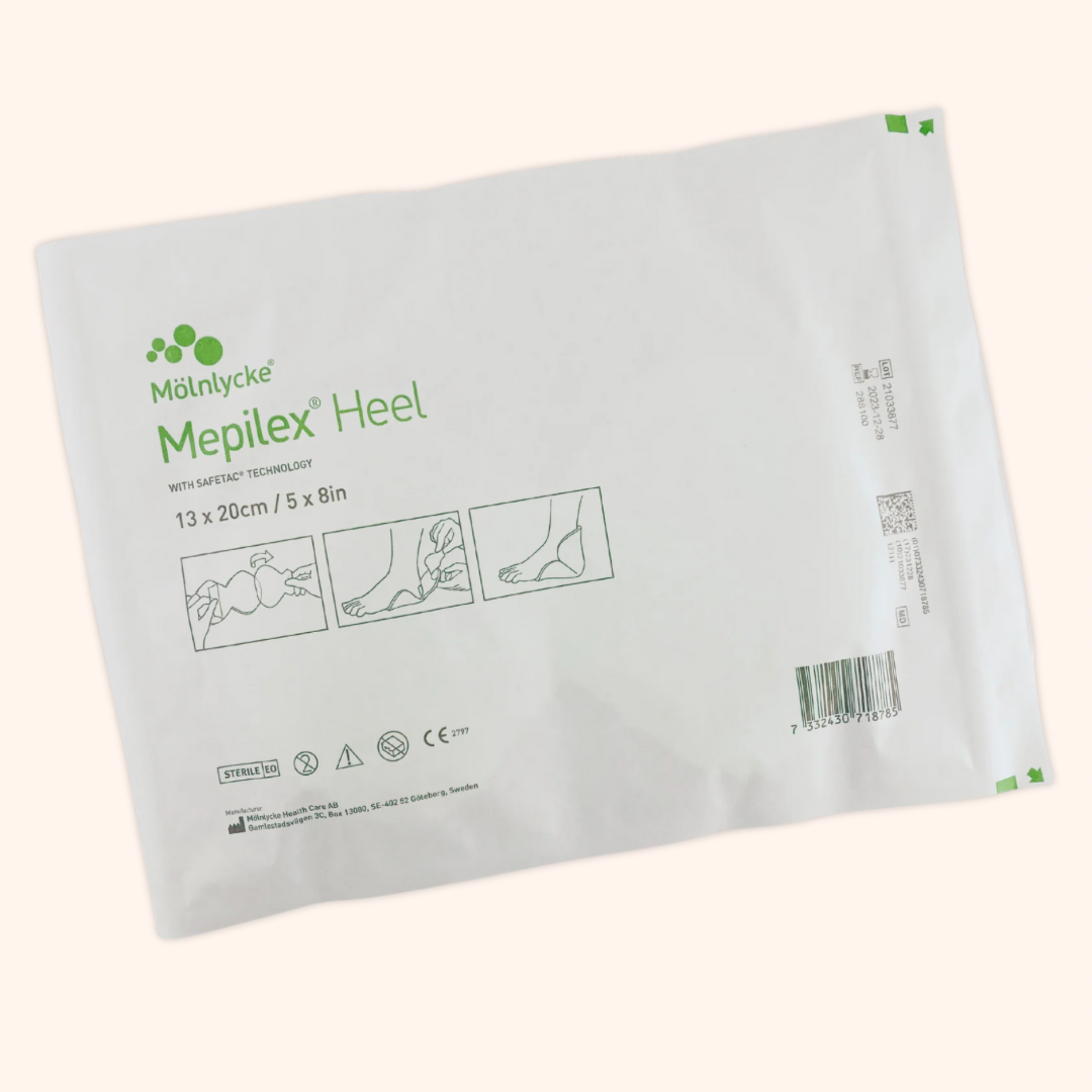Molnlycke Mepilex Heel Packing Image. | Direct Medical Inc.