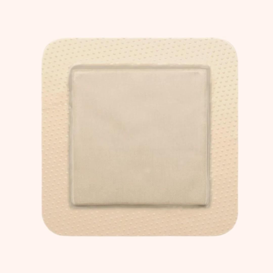 Product Image of Mepilex Border Ag (Silver) an all-in-one antimicrobial foam dressing for medium to high exuding wounds. | Direct Medical Inc.