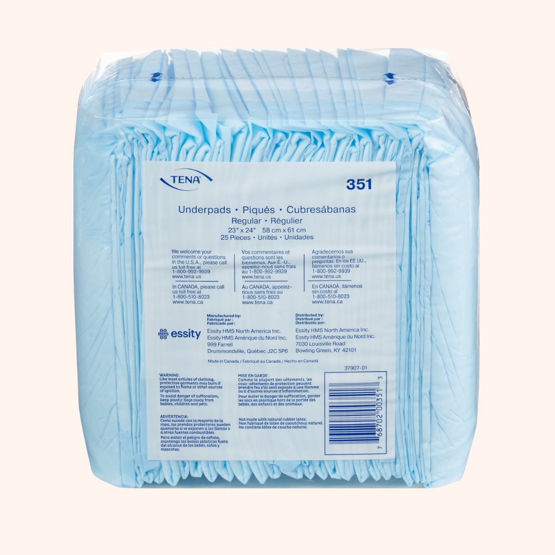 Tena Regular Absorbency Underpads 351 Packing. | Direct Medical Inc.