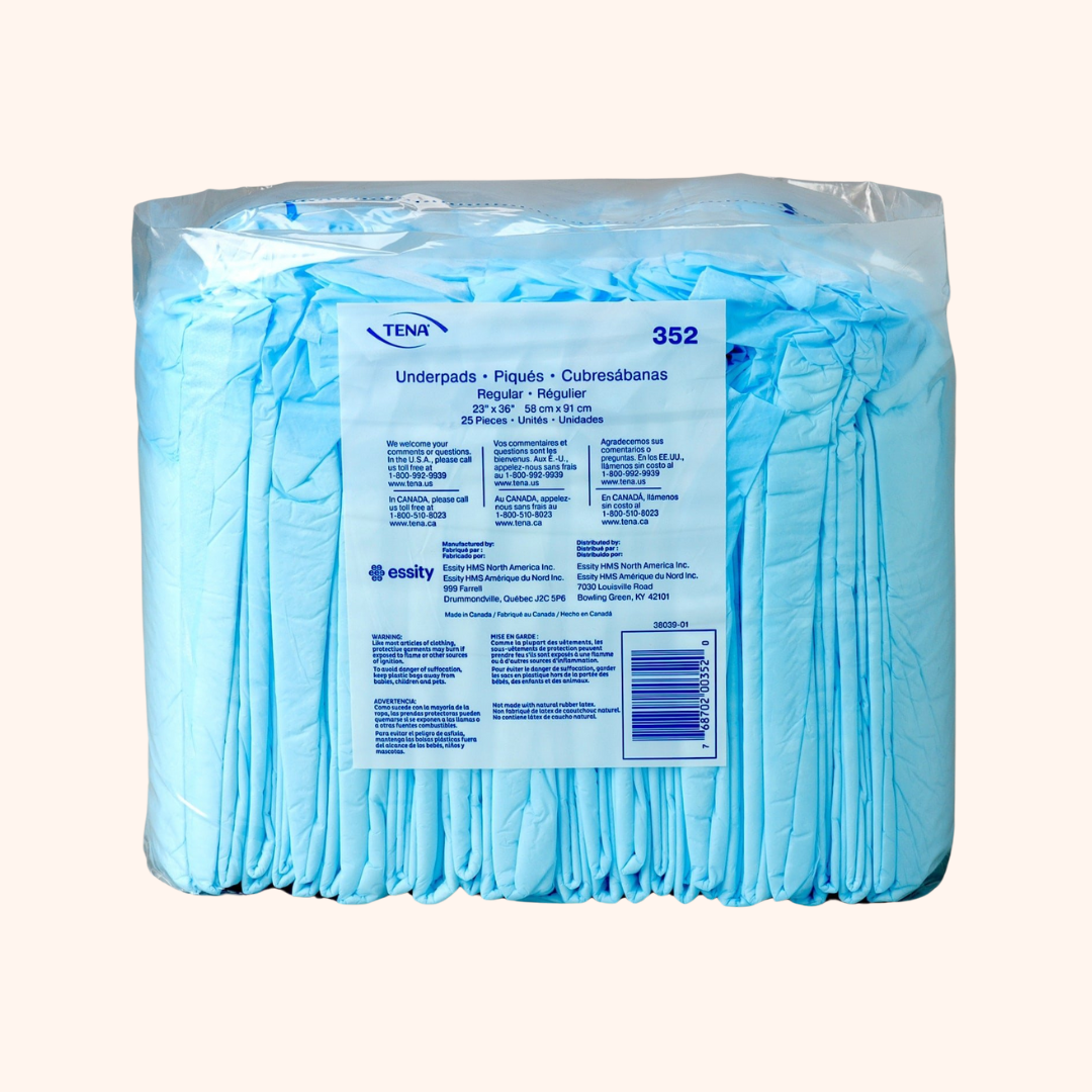 TENA Regular Absorbency Underpad 352 Packing. | Direct Medical Inc.