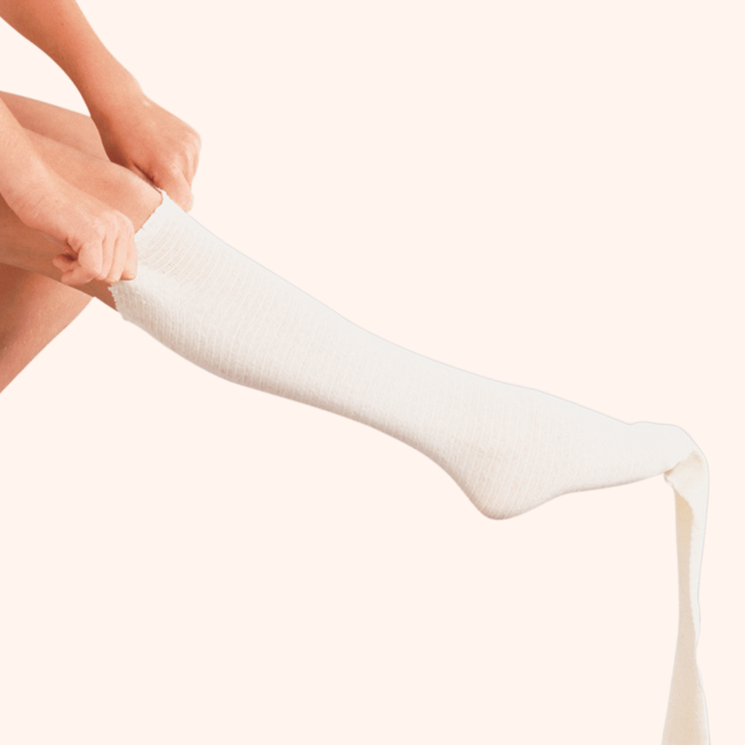Image of Tubigrip Support Bandage on Leg. | Direct Medical Inc.
