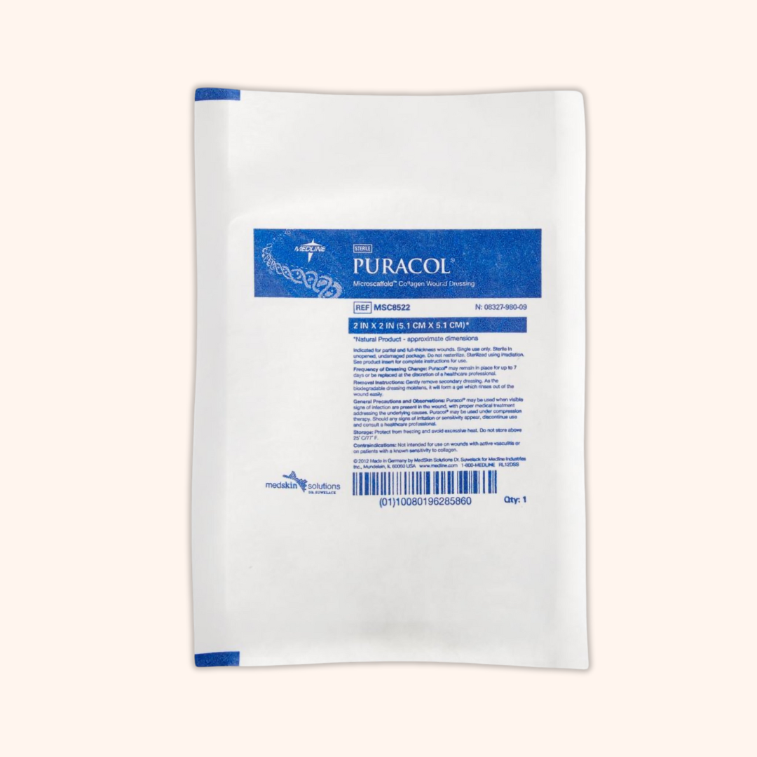 Puraco Collagen Wound dressing is designed to maintain a moist environment that supports tissue growth and wound healing, making it ideal for pressure ulcers, diabetic ulcers, and surgical wounds. | Direct Medical Inc.