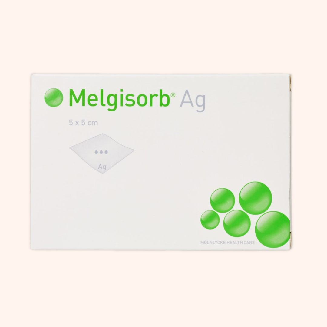 Molnlycke Melgisorb Ag Packaging Box. | Direct Medical Inc.