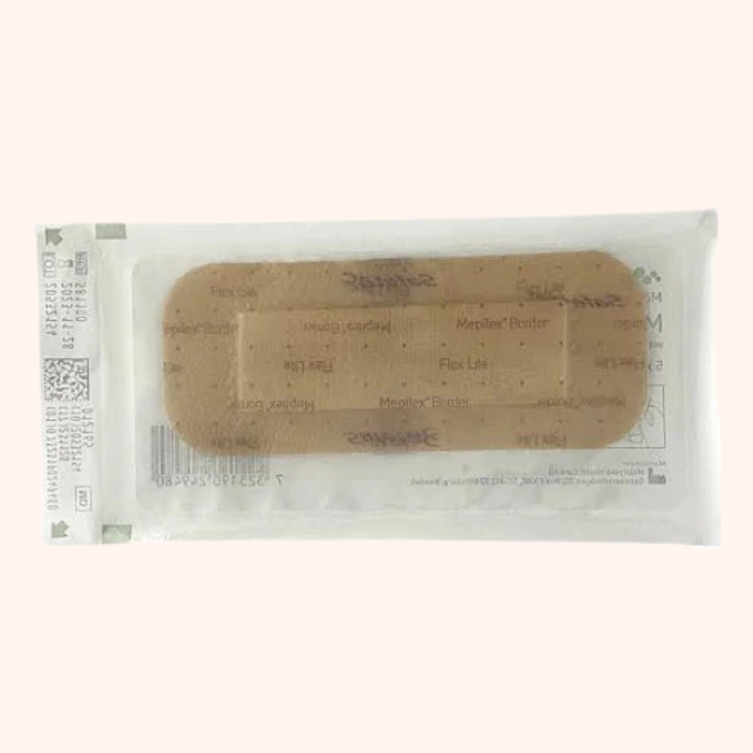 Mepilex Border Flex Lite Foam Dressing ,all-in-one foam dressing suitable for non-to-moderately exuding wounds, as well as when a wound is located on a challenging contour. | Direct Medical Inc. 