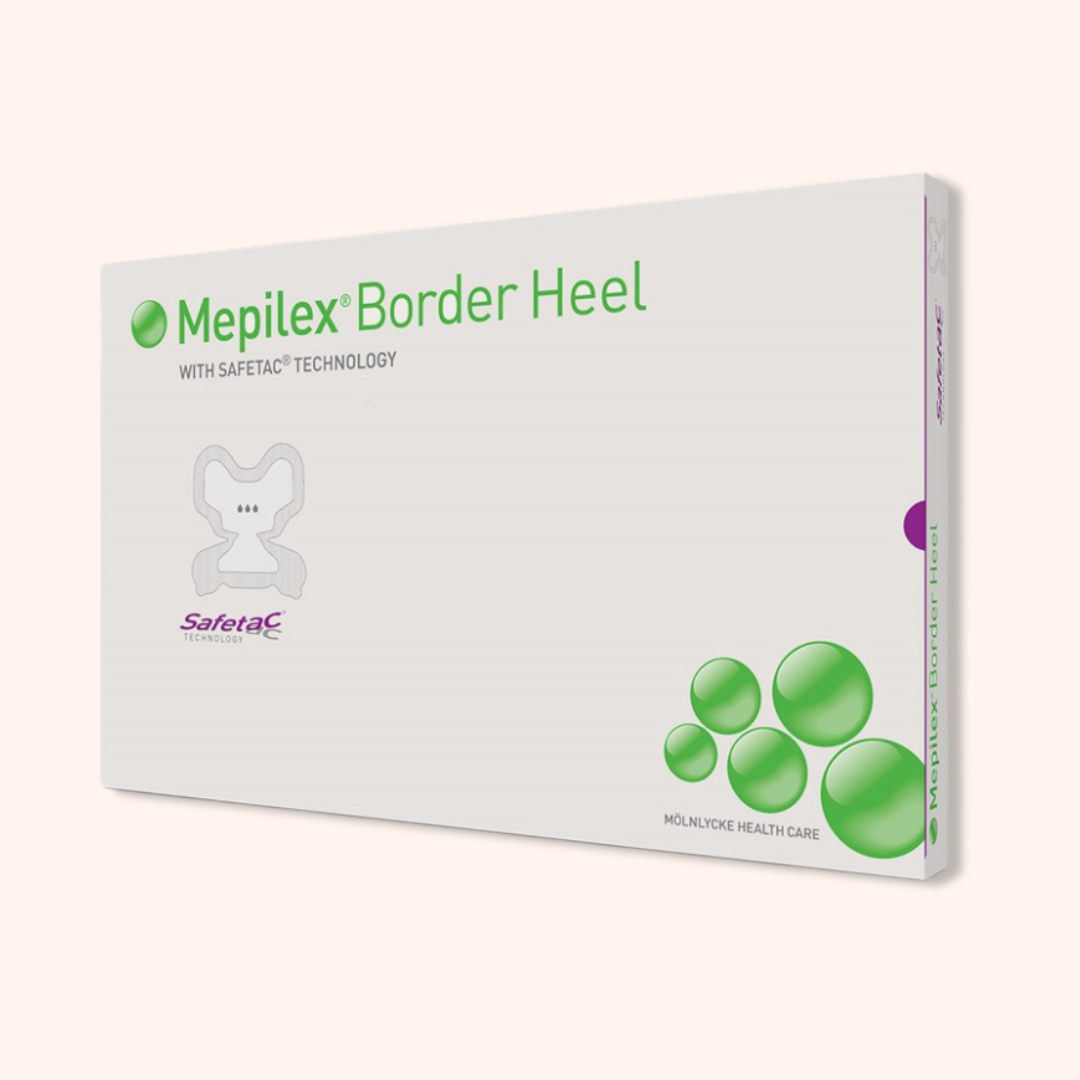 Mepilex Border Heel Foam Dressing Packing Box. | Direct Medical Inc.