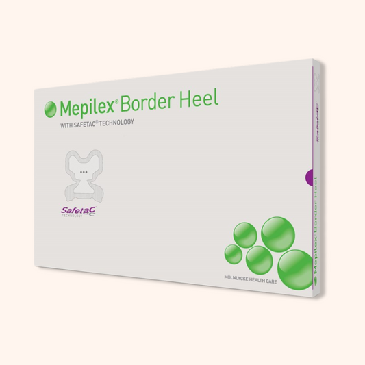 Mepilex Border Heel Foam Dressing Packing Box. | Direct Medical Inc.