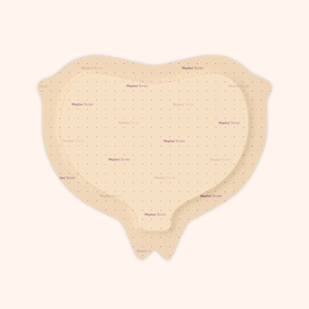 Mepilex Border Sacrum, Five-layer foam dressing for pressure ulcer prevention and management of sacral wounds. | Direct Medical Inc.