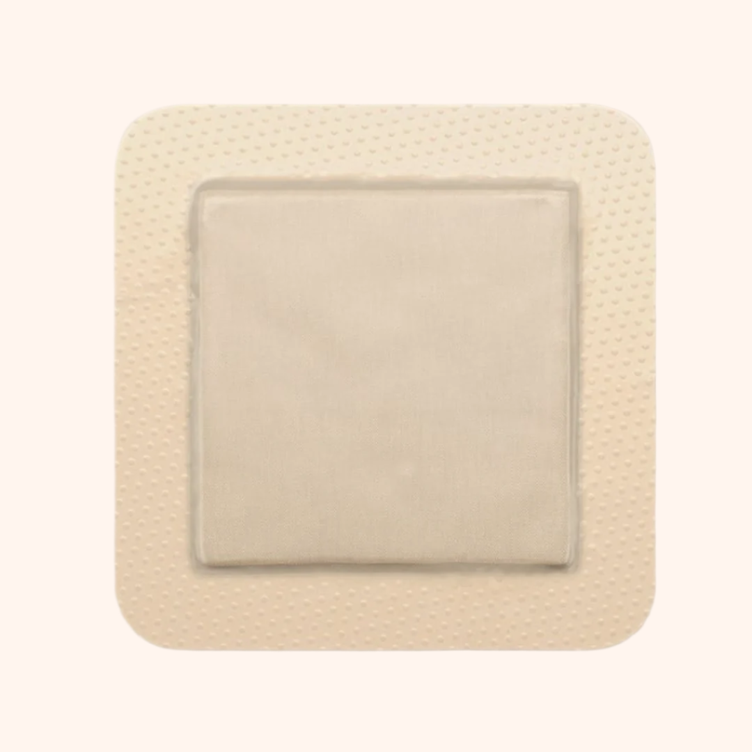 Product Image of Mepilex Border Ag (Silver) an all-in-one antimicrobial foam dressing for medium to high exuding wounds. | Direct Medical Inc. 