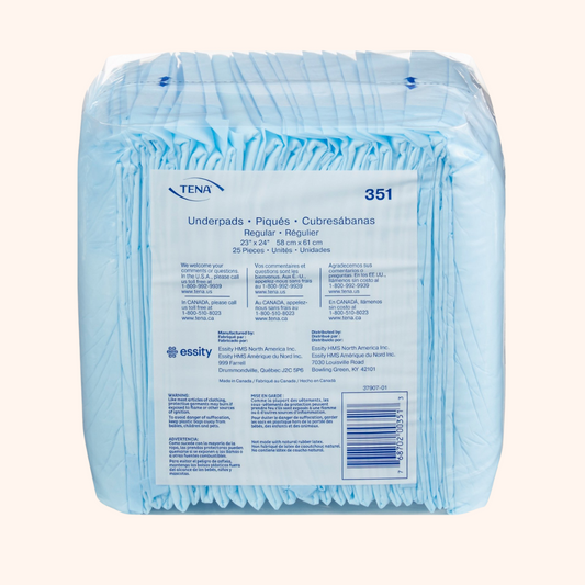 Tena Regular Absorbency Underpads 351 Packing. | Direct Medical Inc. 